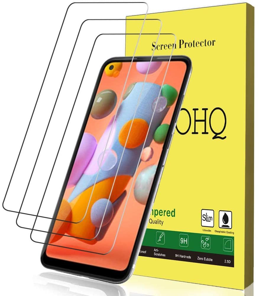 3pcs Glass for Samsung Galaxy A11 Protector 9H Tempered Glass Screen Protector