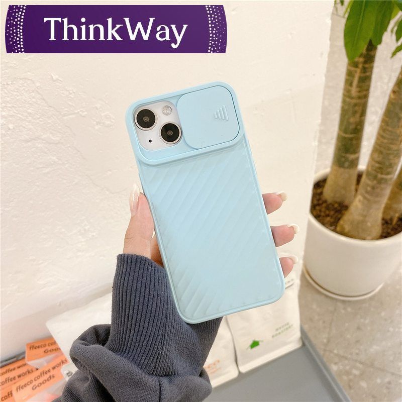 Slide Camera Lens Protection Candy Phone Case For iPhone 13 12 11 Pro Max XR X S 7 8 Plus SE Mini Shockproof Soft Silicone Cover