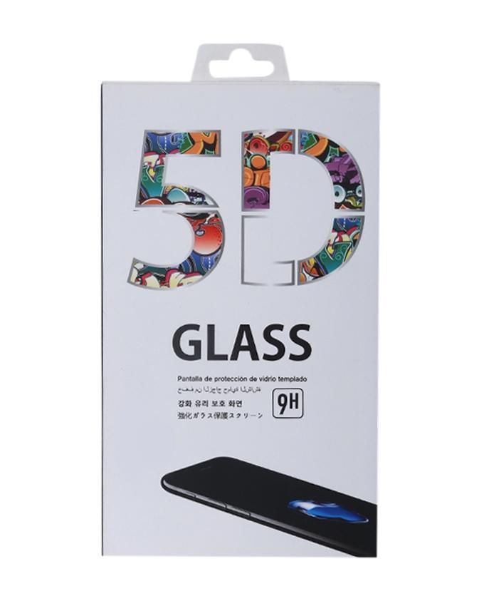 5D Tempered Glass Screen Protector for iPhone X - Transparent and Black