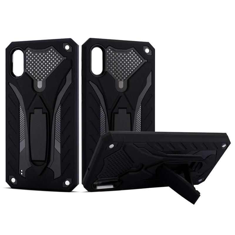 Armor Case For Samsung Galaxy M10 / Galaxy A10 Shockproof Anti-Fall Silicon Case Kickstand TPU Cover Shell
