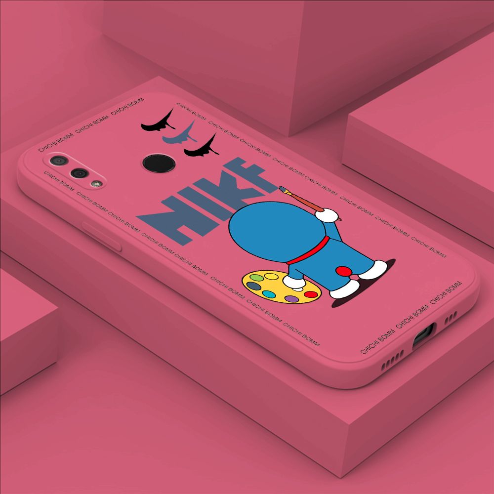 Hontinga for Huawei Y9 2019 Case Fashion Cat Phone Case Phone Case Soft Square Edge Silicone Cases Full Lens Cover Shockproof Protection Cover