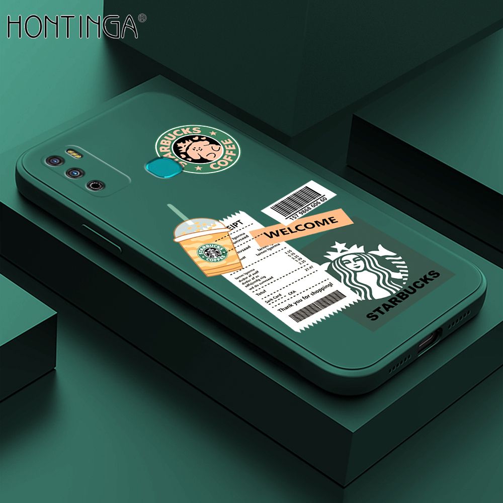 Hontinga for Infinix Hot 9 Play Case Cartoon Popularity Phone Case Soft Square Edge Silicone Cases Full Lens Cover Shockproof Protection Cover
