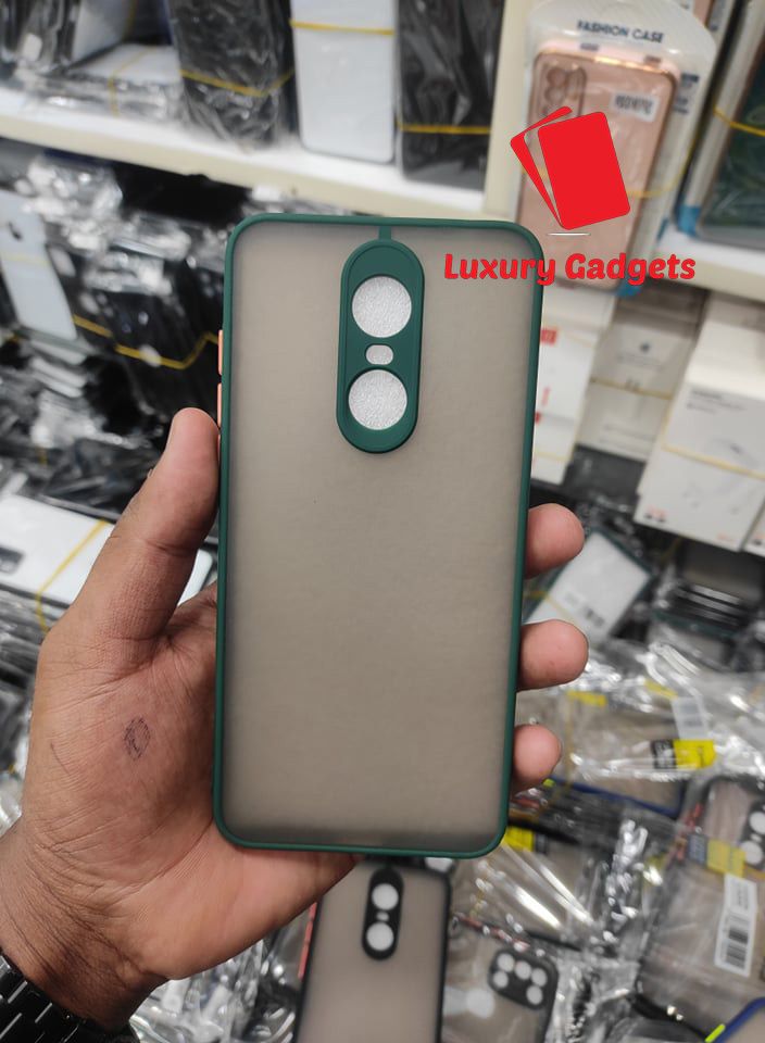For Xiaomi Redmi 5 Plus (Redmi Note 5) - Luxury Camera Protective Shockproof and Smoky Transparent Trendy Stylish Back Cover Case - Phone Back Cover