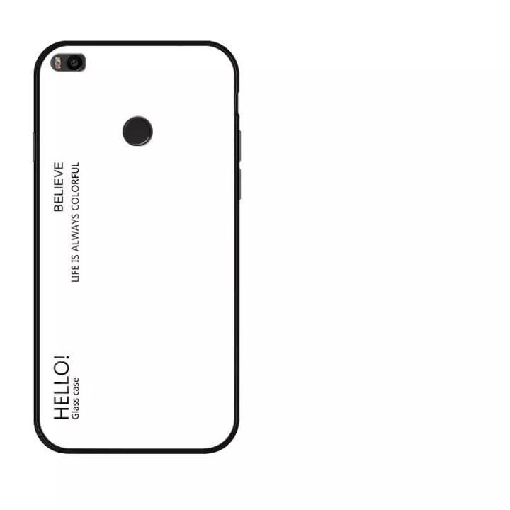 Gradient Color Tempered Glass Casing Protective Case Back Cover Soft TPU Bumper Case For Xiaomi Mi MAX Case