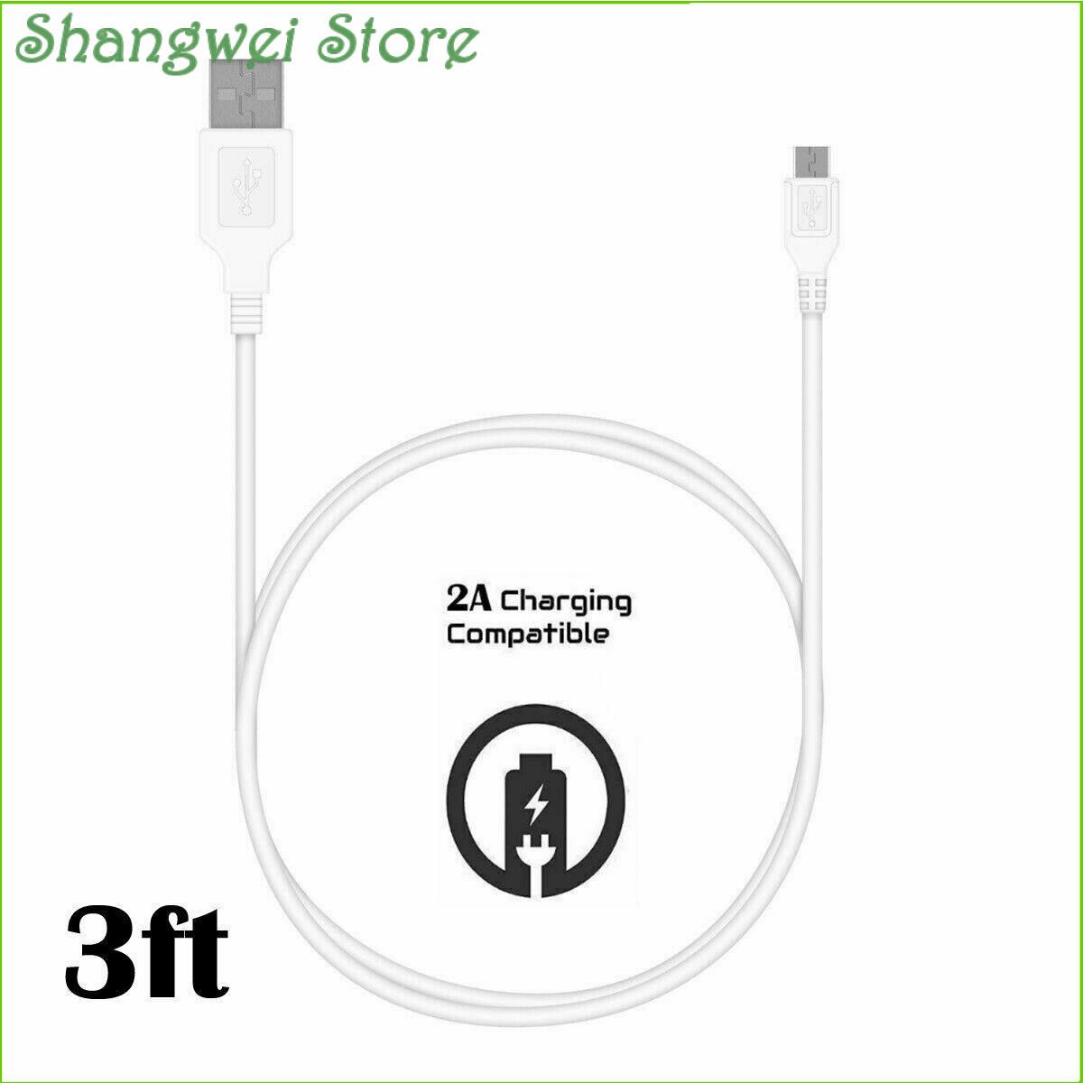 3ft White Micro USB Charger Cable Cord For Samsung Galaxy S6 Edge S6 Edge Plus
