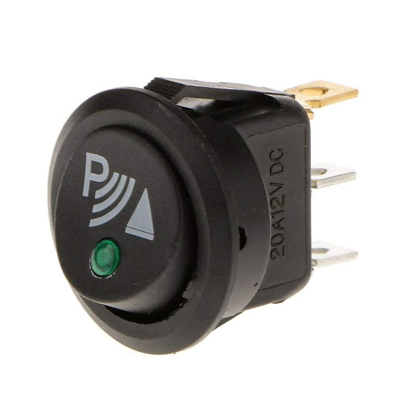 Round 3 Pin Rocker / Parking Off Switch Front Rear Walking Sensor