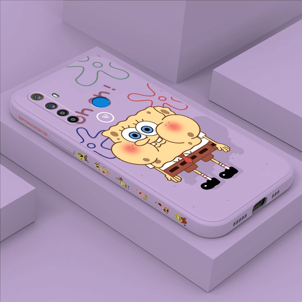 ZeroQiQi for Realme 5S Case Cartoon Anime Side Printing Cases Soft Liquid Silicone Phone Cover