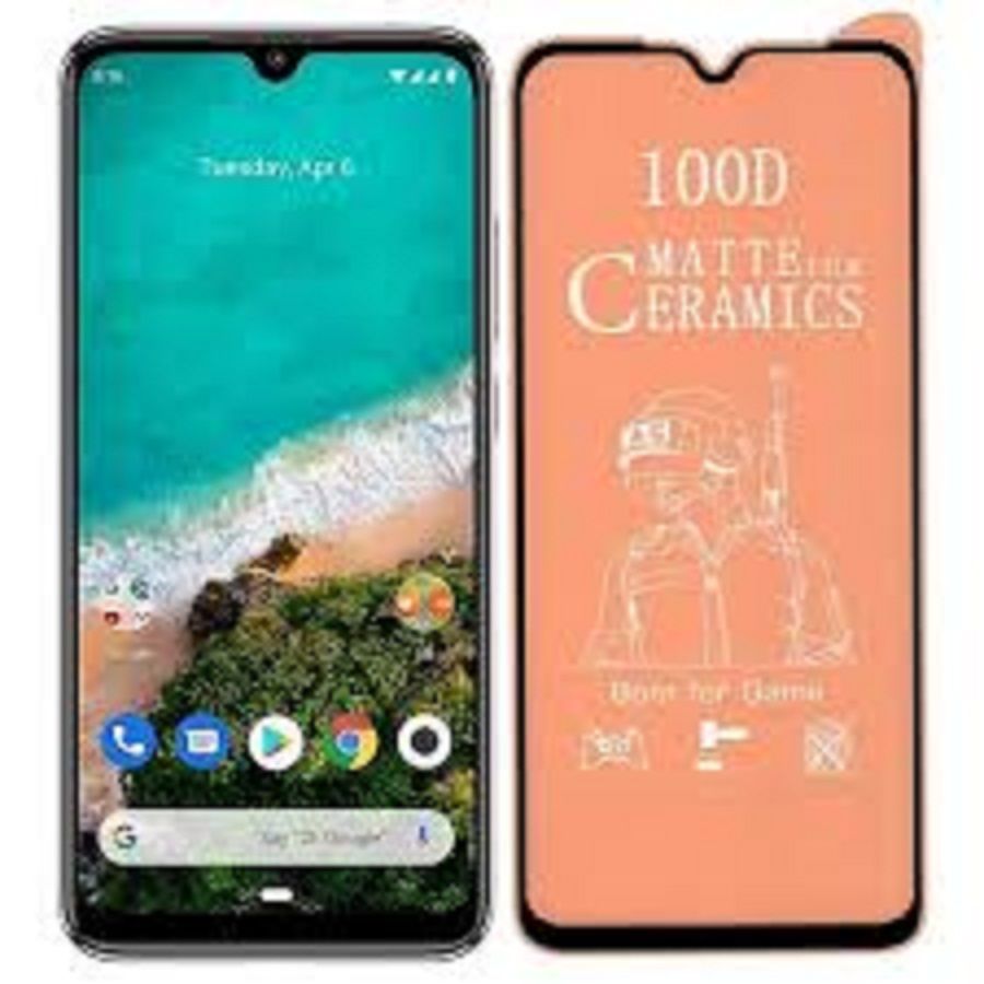 For Xiaomi Mi A3 / CC9E Ceramic Matte Screen Protector for Gamer -Transparent Black Edge
