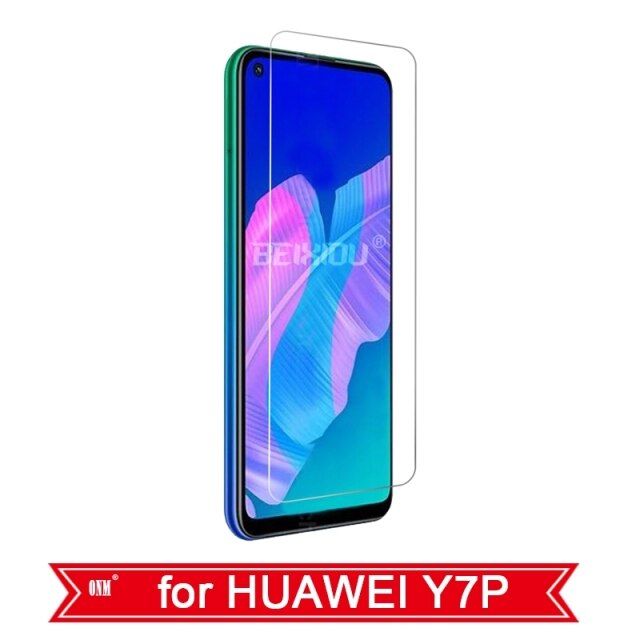 3pcs Glass for Huawei Y7P Protector 9H Tempered Glass Screen Protector