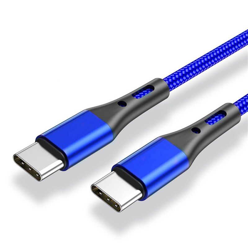 Type-C to USB Type-C Cable 3A 3FT 6FT USB Type C PD 60W Fast Charger Cable for Google Pixel Nexus 6P Huawei P30 P40 Matebook Pro