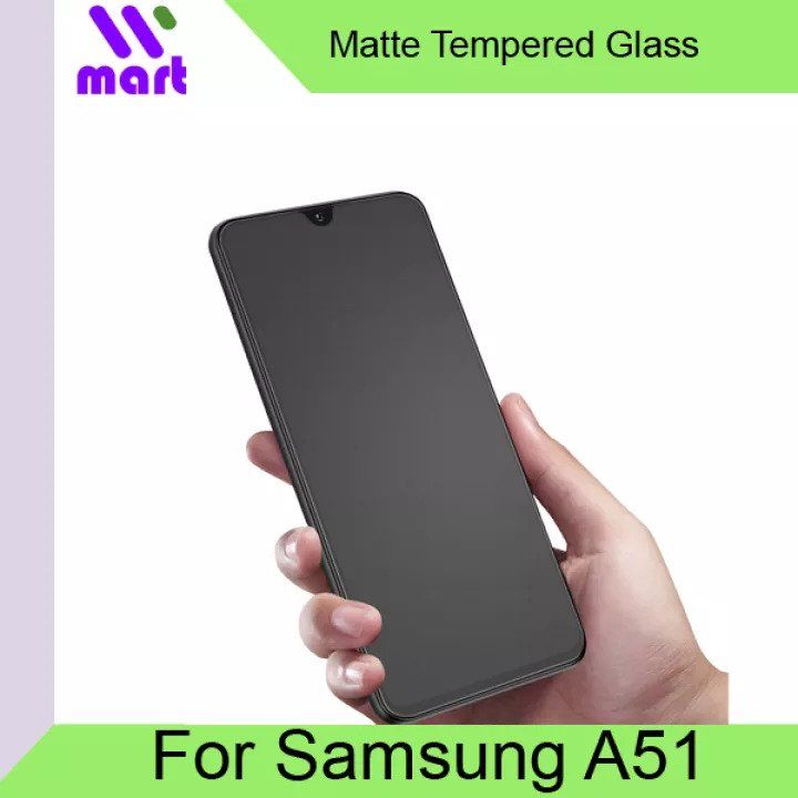 For Samsung Galaxy A51 Premium Anti-Fingerprint Matte Front Screen Protector Tempered Glass