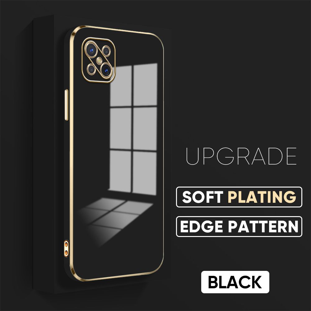 TA for OPPO Reno4 Z 5G Back Cover + Free Lanyard Luxury 6D Plating Case Side Pattern Soft Silicone Square Phone Cases