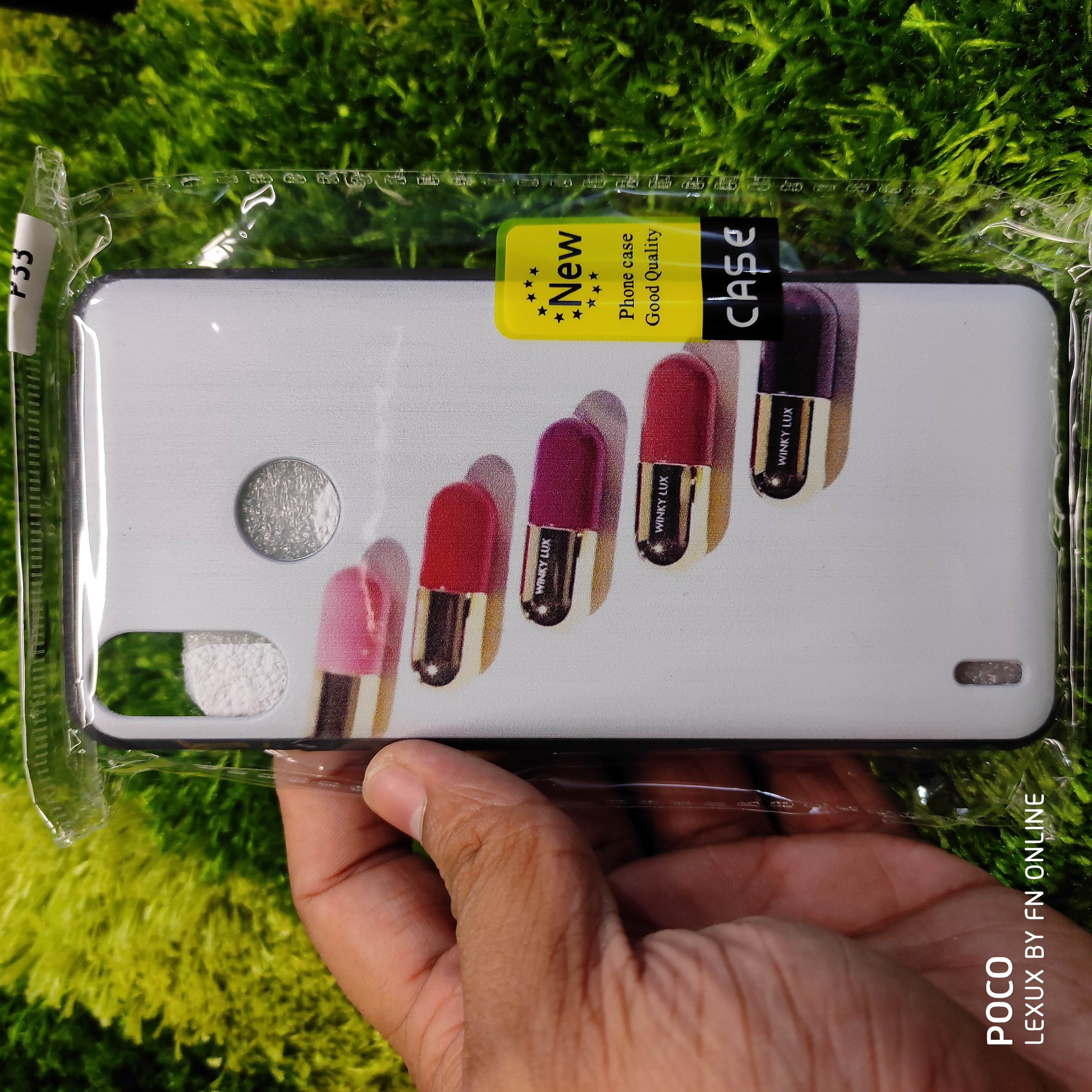 For Itel P33 Printed Silicone Back Cover P 33 Phone Back Part