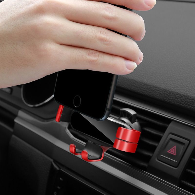 2 PCS Car Mobile Phone Buckle Bracket Outlet Gravity Support Invisible Navigation Holder