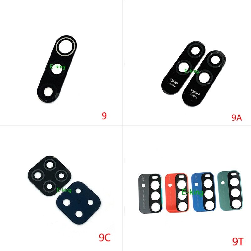 Rear Back Camera Glass Lens Cover For 9 9A 9C 9T With Ahesive Sticker Replacement Parts