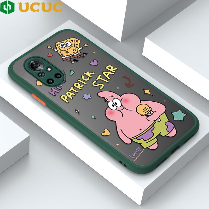 UCUC for Huawei Nova 8 Back Cover Pie Gig Star Frosted Transparent Hard Phone Case Thin Shockproof Full Cover Camera Protect Case