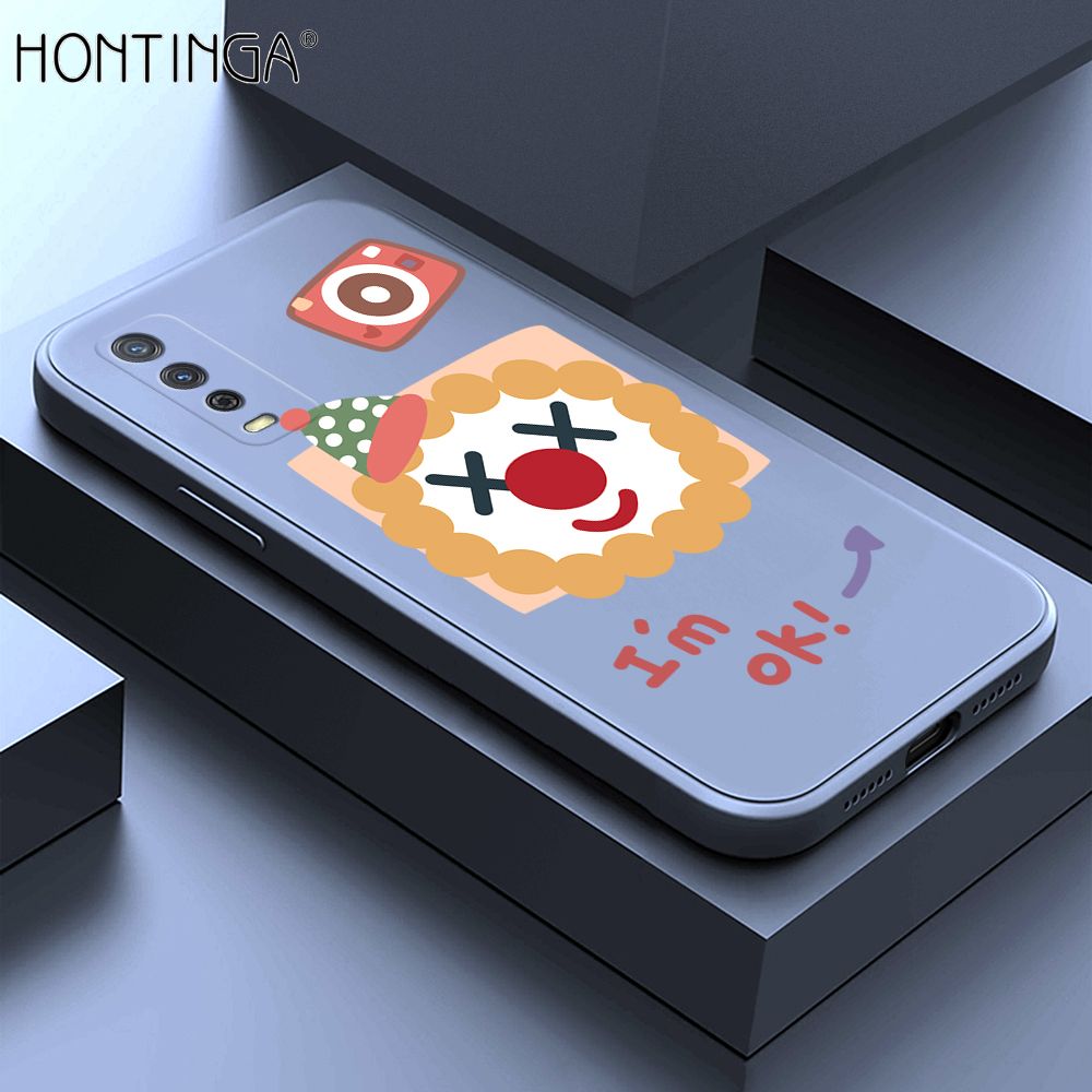 Hontinga for Vivo Y20 Y20i Y20S Y12S Y20 2021 Y20S G Y12A Case New Cartoon Joker Phone Case Phone Case Soft Square Edge Silicone Cases Full Lens Cover Shockproof Protection Cover