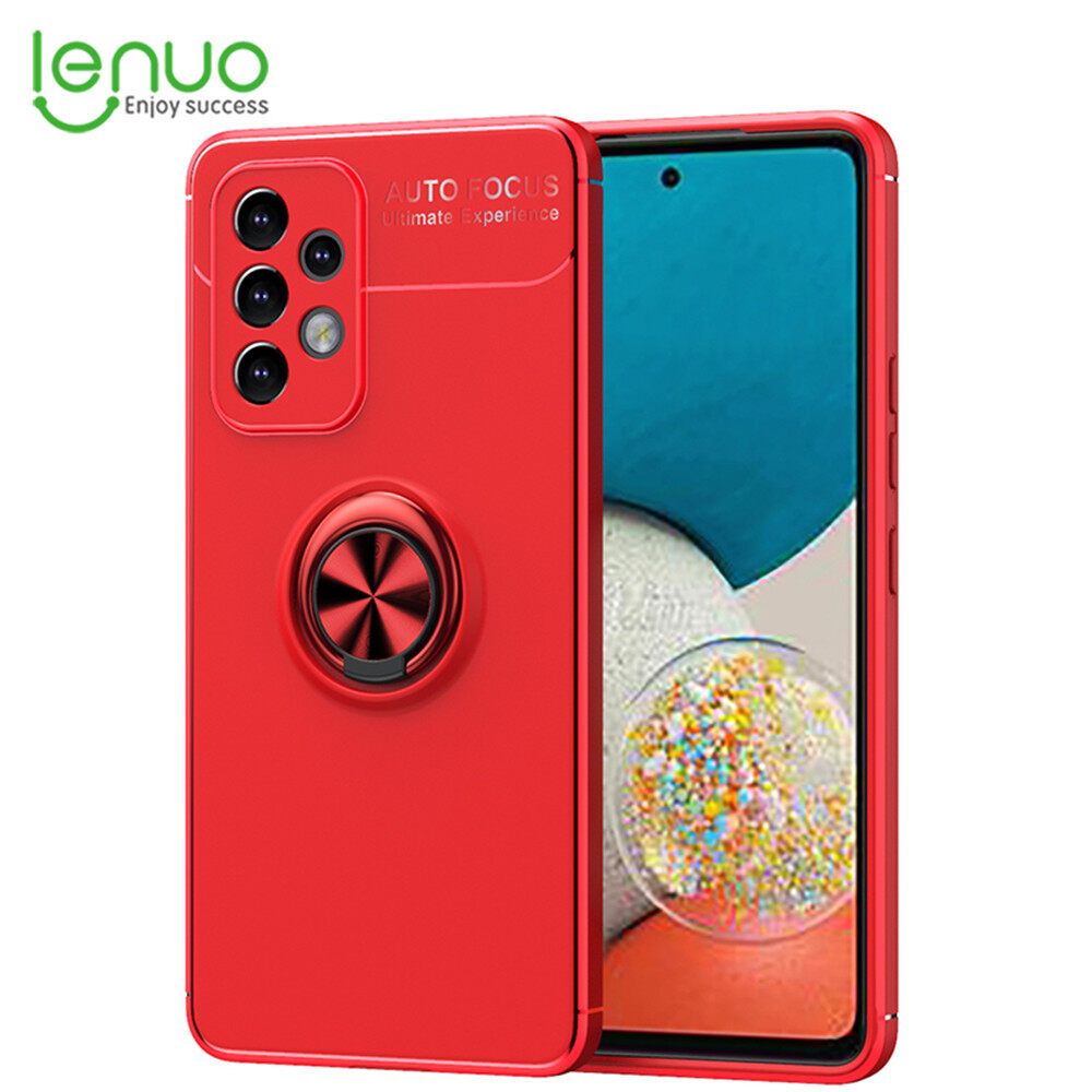 Lenuo for Samsung Galaxy A53 5G Ring Stand TPU Soft Case