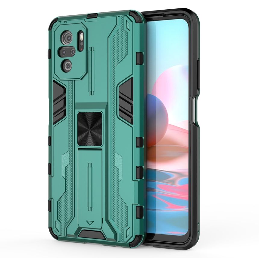 For Xiaomi Redmi Note 10 5G Supersonic Design Invisible Bracket [Support Magnetic Car Mount] Protective Case Cover