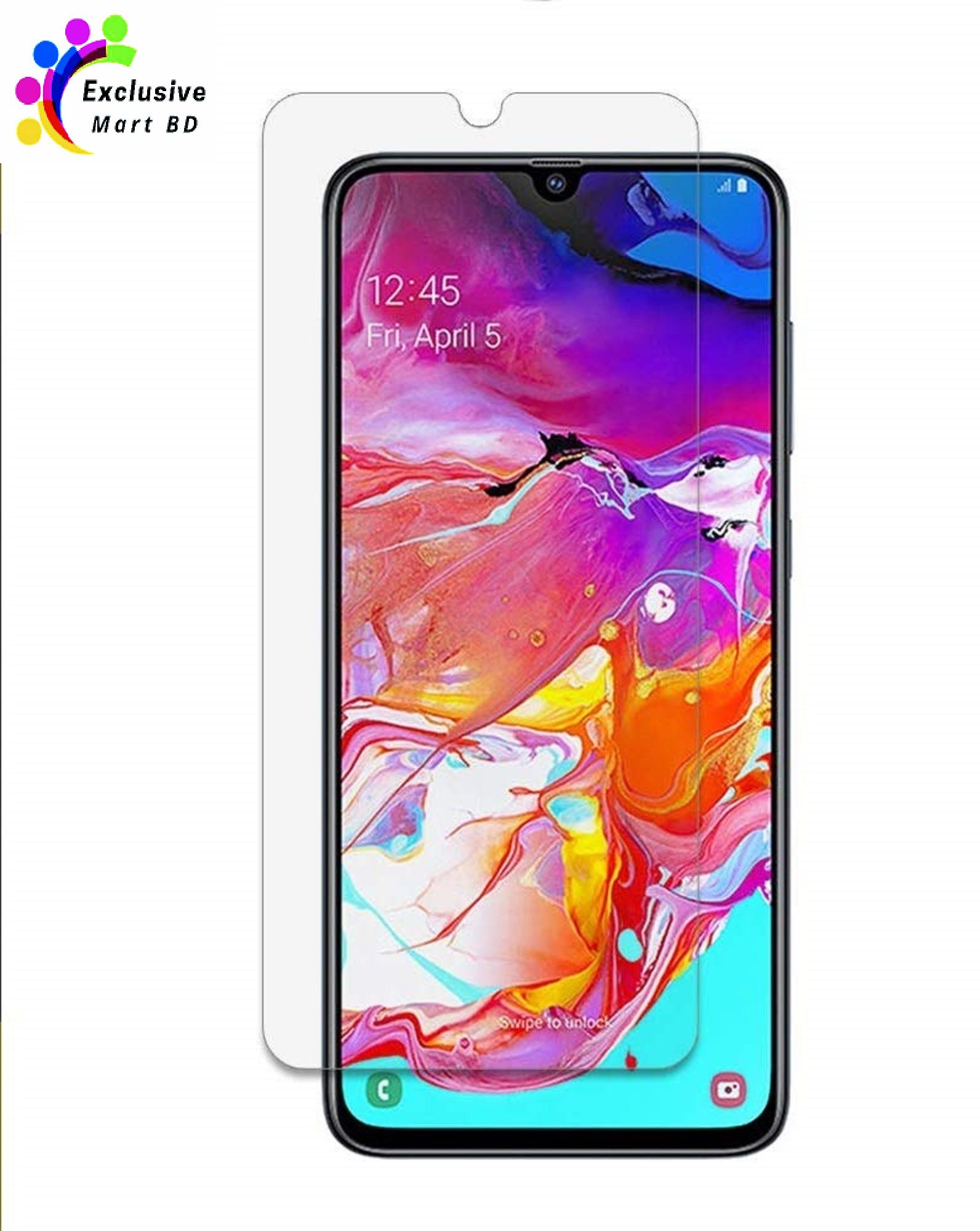 Samsung Galaxy A70 Tempered Glass Screen Protector 2.5D - Transparent