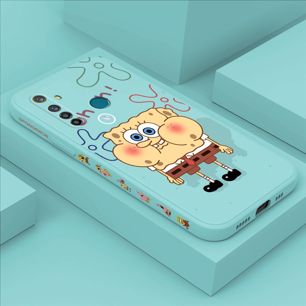 ZeroQiQi for Realme 5 Pro Case Cartoon Anime Side Printing Cases Soft Liquid Silicone Phone Cover