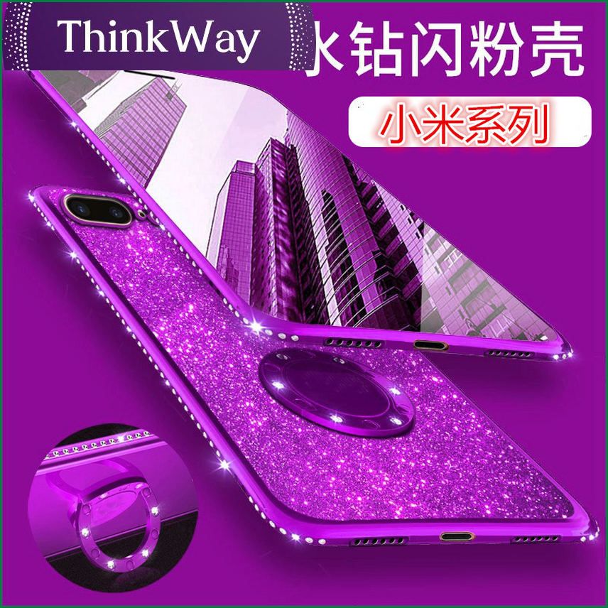 Millet 11 flash powder mobile phone case electroplating silicone red rice note10Pro protective cover K40K30 suitable for 987 side drill