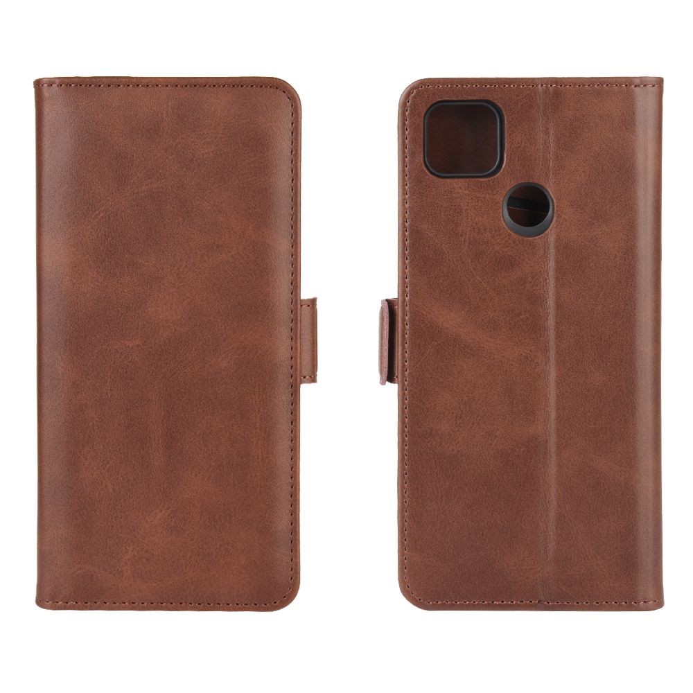 CHUMDIY Double Buckle PU Leather Phone Wallet Case with Stand for Xiaomi Redmi 9C