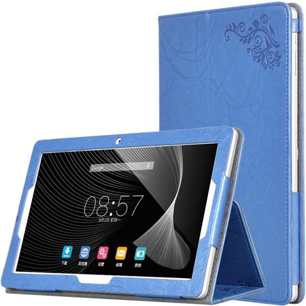 PU Leather Case Folding Stand Cover For 10.6 inch ALLDOCUBE Cube iPlay10  - Blue (blue)