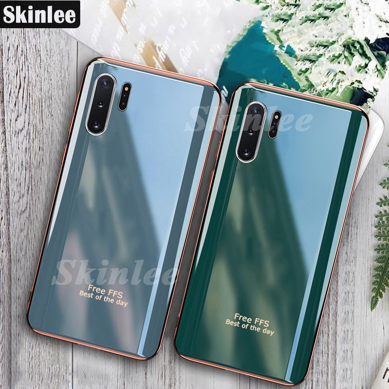 Phone Back Cover For Samsung Galaxy Note 10 Plus Silicone Soft Case Electroplated Avocado Green Glitter Full Protector Phone Cases Samsung Galaxy Note10 Plus Case