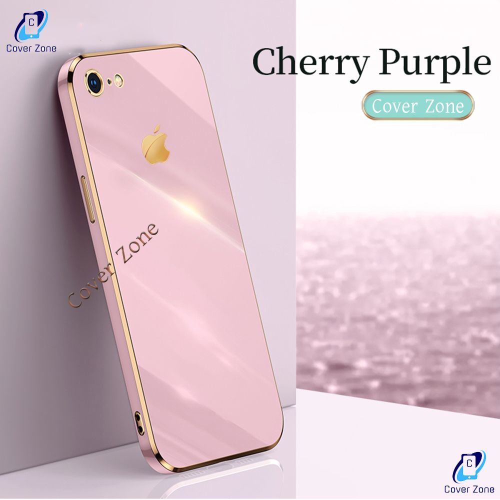 Cover Zone For Apple iPhone 6 Plus / iPhone 6S Plus Luxury 6D Plating Soft Casing Silicone Square Frame Phone Case For iPhone 6 Plus Back Cover - Phone - Camera - Phone Back Cover