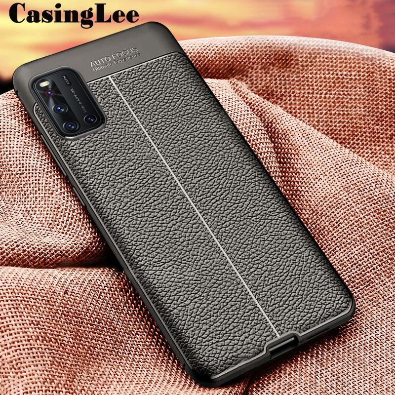 Casinglee For VIVO V19 Case for Silicone Litchi Pattern PU Leather Shockproof Back cover VIVO V19 Phone cases For girls and Boys