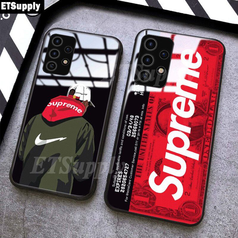 SUP Design for Galaxy A33 5G Case with Tempered Glass Back Cover Shockproof Mirror Cover for Samsung A33 5G Supreme Cases