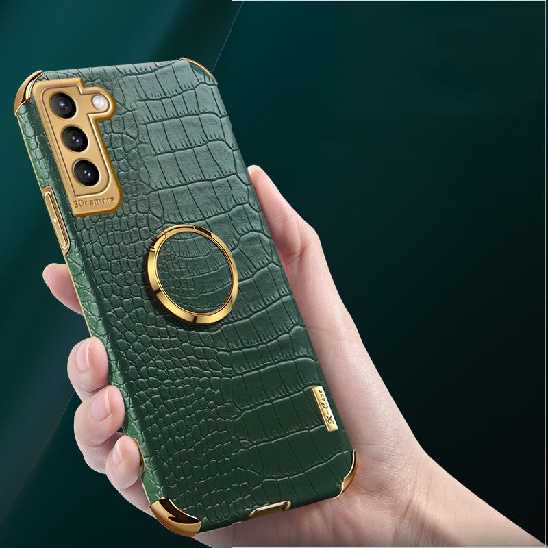 For Samsung Galaxy S21 Plus case Crocodile Pattern Leather Back Cover cases Ring Stand Holder Cover Samsung Galaxy S21 Plus Phone cover