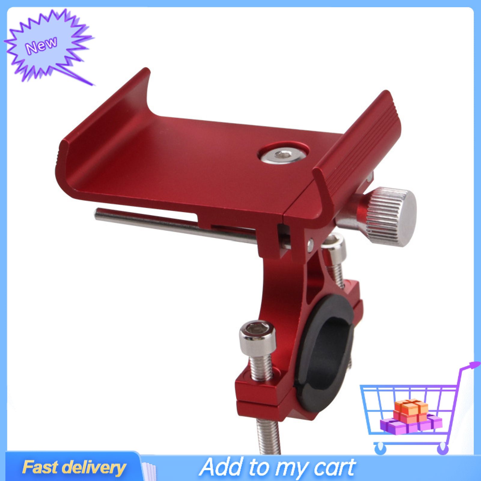 Electric Bike Motorcycle Bicycle Aluminum Alloy Mobile Phone Holder Bracket