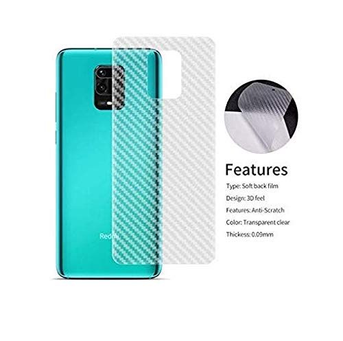 For Xiaomi Redmi Note 9 Pro Carbon Fiber Back Poly Sticker Protection