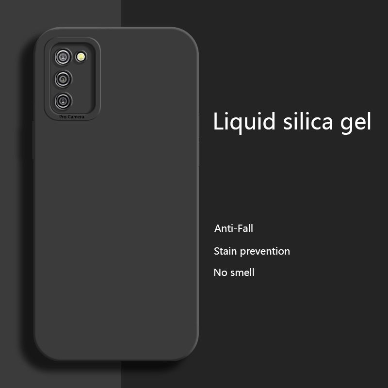 Olige Case For Samsung Galaxy A02s M02s Case Liquid Silicone Matte Shockproof Camera Protiction Soft Phone Cover