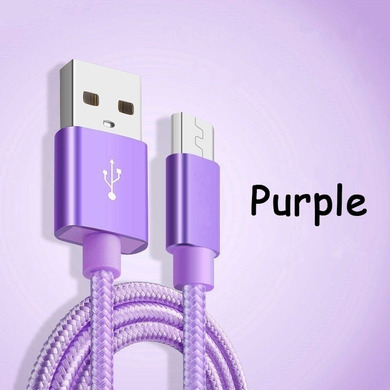Colorful Nylon Braiding Fast Charging And USB Data Cable
