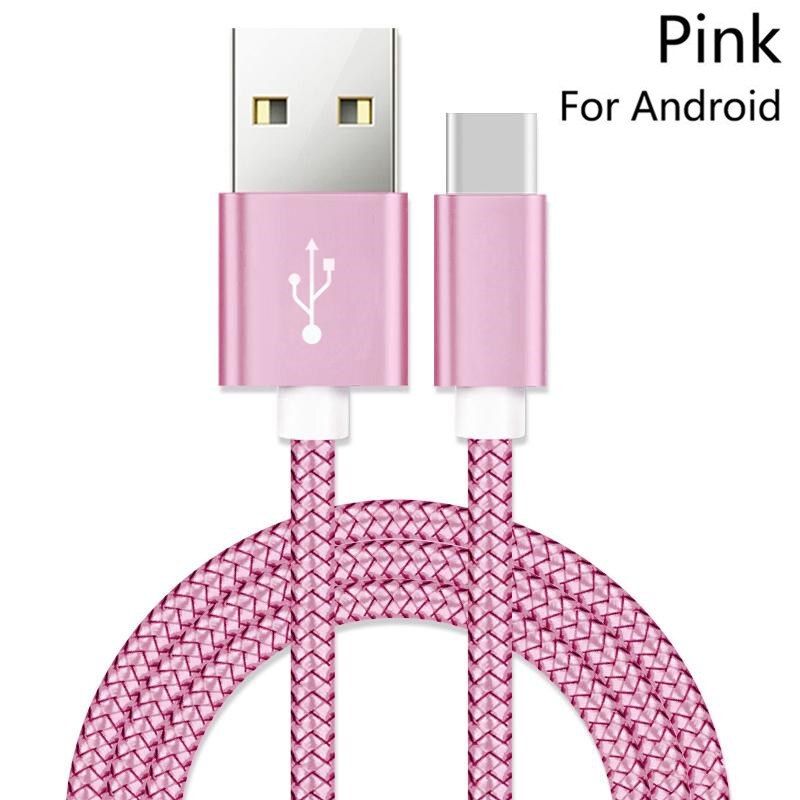 1/2/3 Meter Type C USB Phone Cable Android Charger Cable Kabel Charging Wire Cord for Samsung Galaxy S10 S10e S9 S8 Plus Note 10
