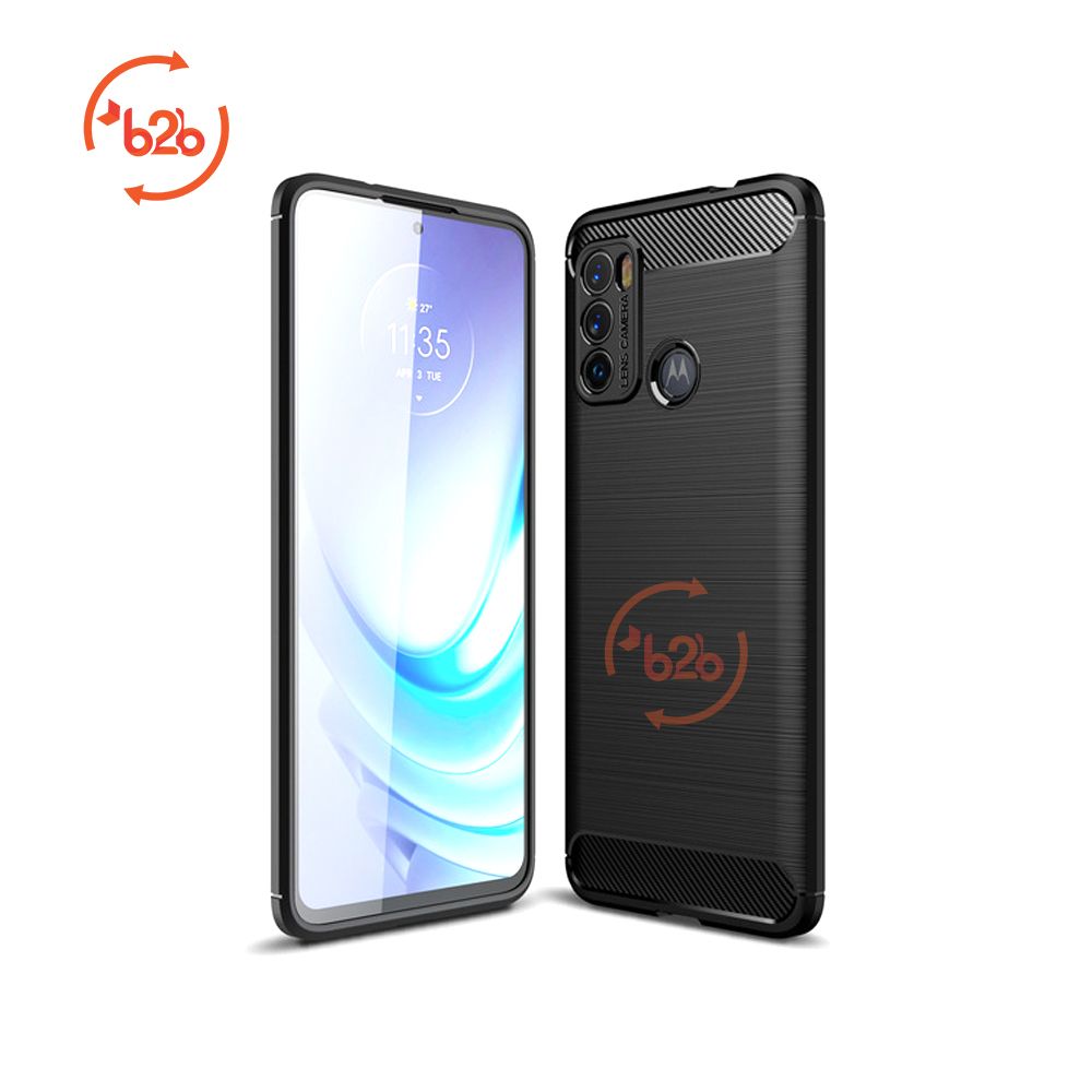 Motorala Moto G50 , G60 Case Carbon Fiber Back Cover