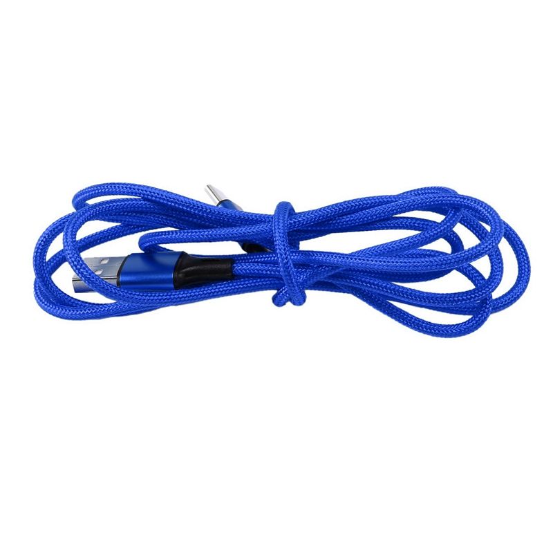 1.5M Type-C Mobile Phone Charging Data Cable, USB Interface, Nylon Braided Extension, for Phone Charging Cable, Blue