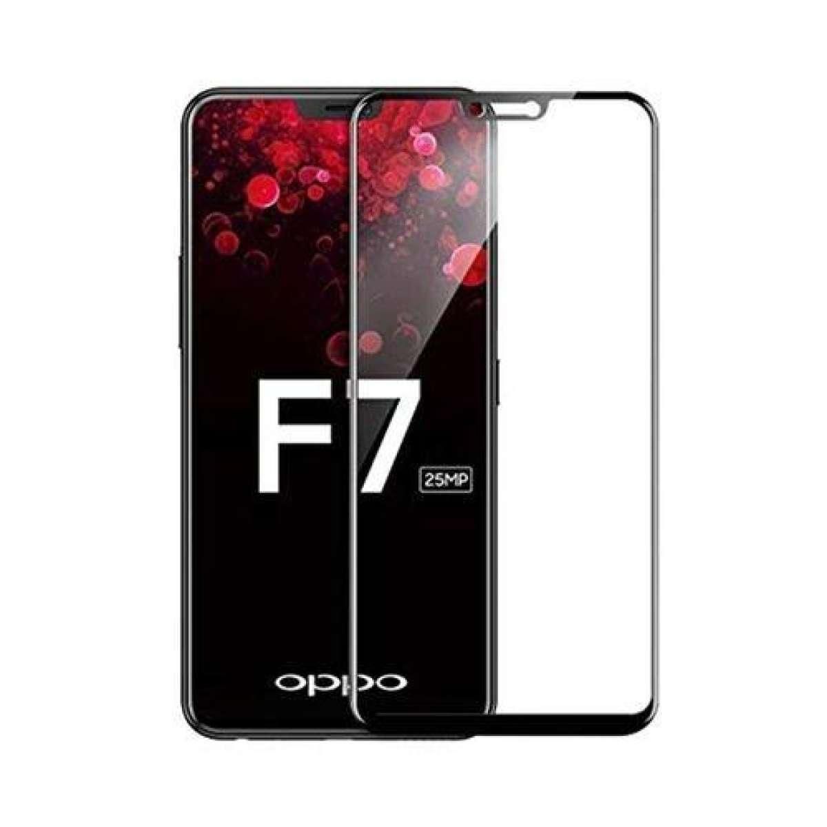 Oppo F7- 5D Tempered Glass Screen Protector - Transparent...