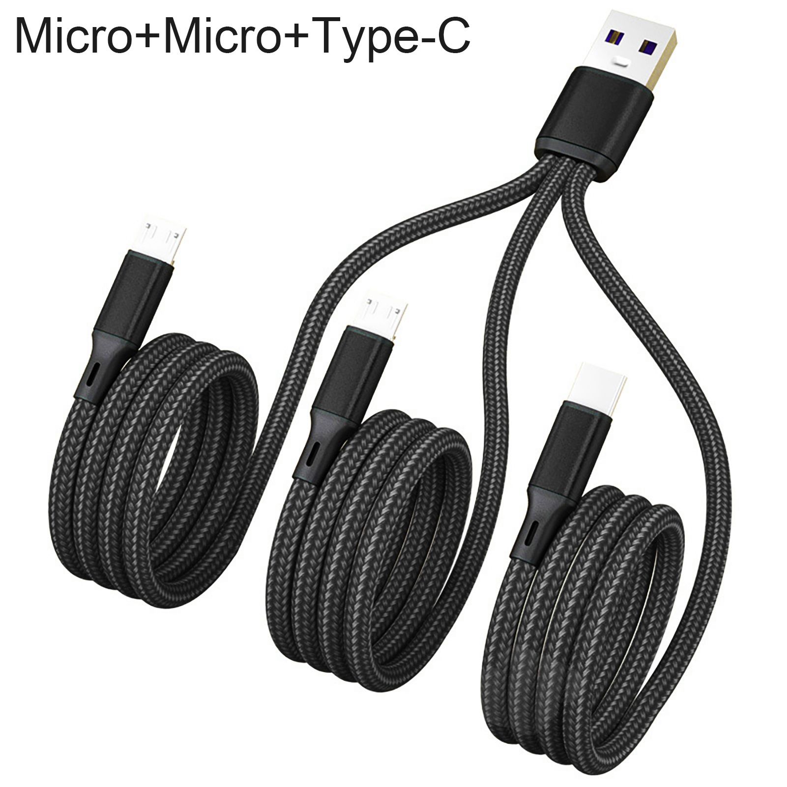 Data Cord Anti-winding Type-C Micro USB 8Pin Quick Charging Cable