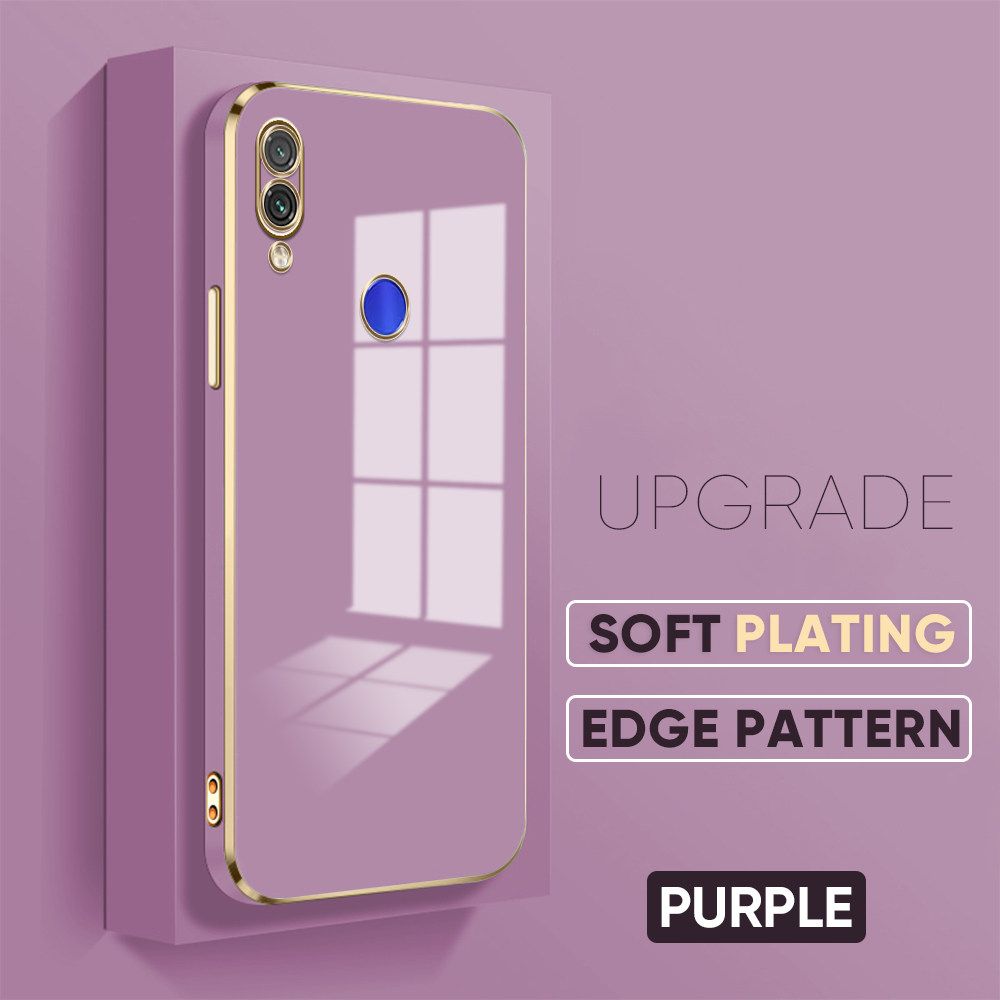 TA for Redmi Note 7 Case Macaron Color Cover Ultra Thin Luxury 6D Plating Soft Phone Case
