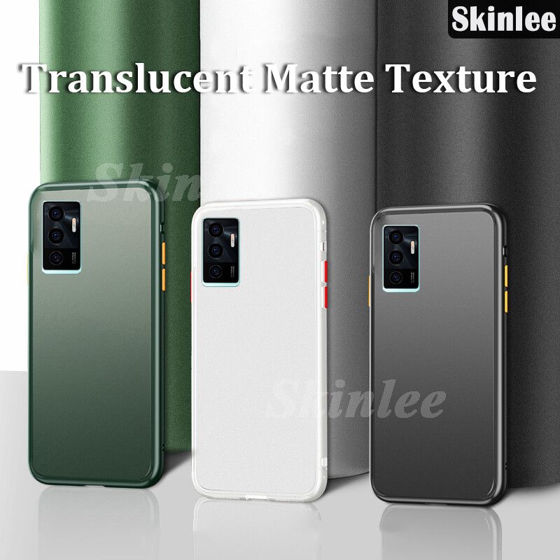 Phone case VIVO V23E Back cover Skin sensation Soft Silicone Frame Hard Back Cover VIVO V23E Phone Cases