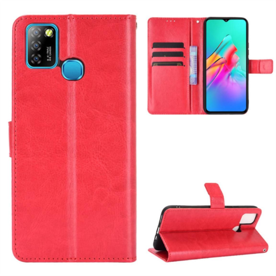 Case For Infinix Smart 5 Casing Flip Leather Card Case + Tpu Silicone Back Cover Soft Phone Case