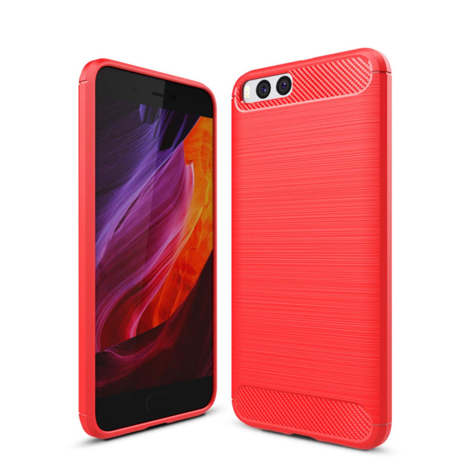 Back Cover For Xiaomi Mi Note 3 Soft Silicone TPU Phone Case Carbon Fiber Texture Brushed Shell Anti-knock Full Protection