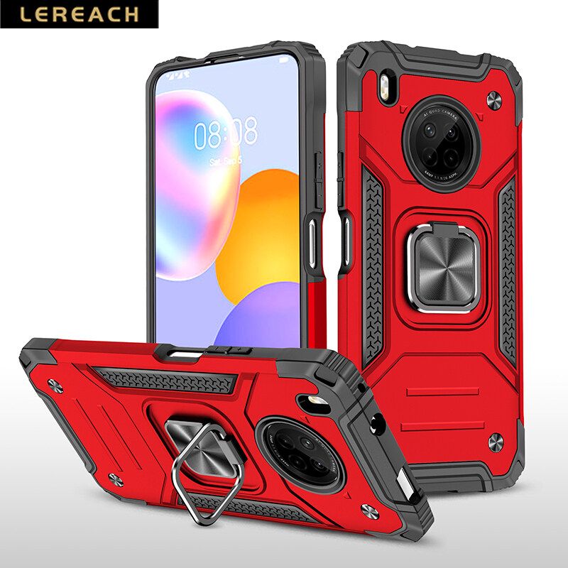 Lereach For Huawei Y9A Case Shockproof Rugged Armor Kickstand Cover