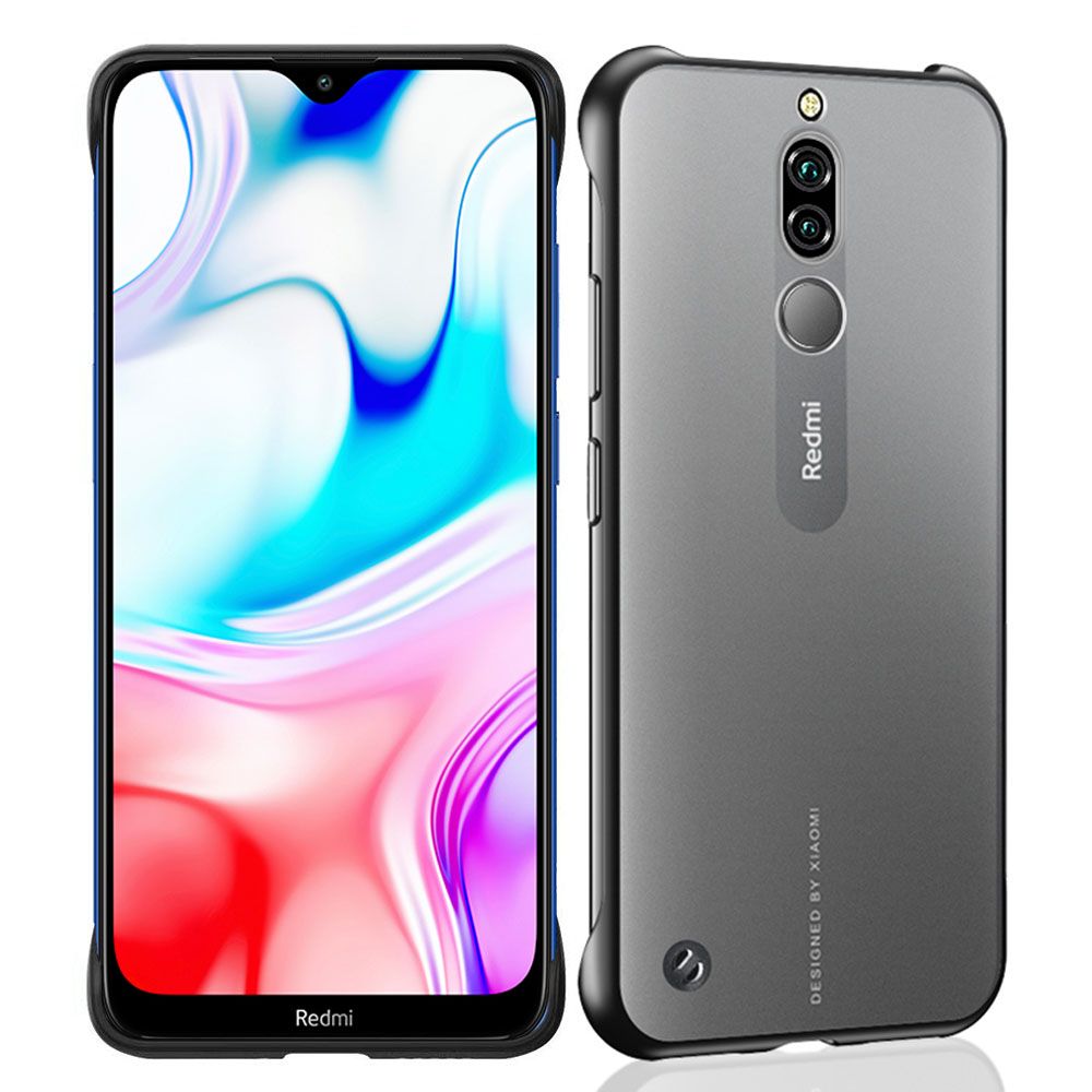 For Xiaomi Redmi 8 Slim Translucent Hard Back Matte Skin Soft TPU Bumper Corners Shockproof Case Cover