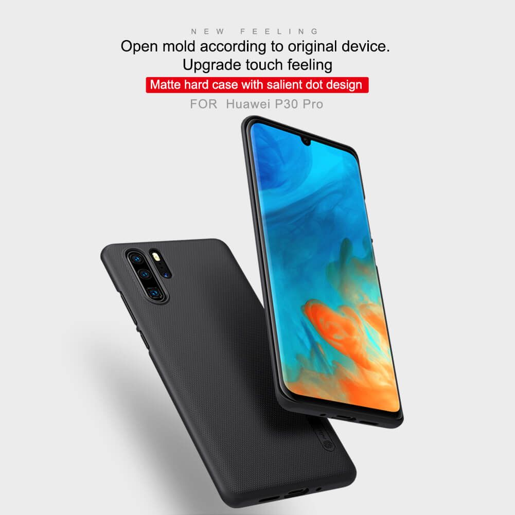 For Huawei P30 Pro Nillkin Super Frosted Shield Hard PC Back Cover Matte Hard Case with Salient Dot Design