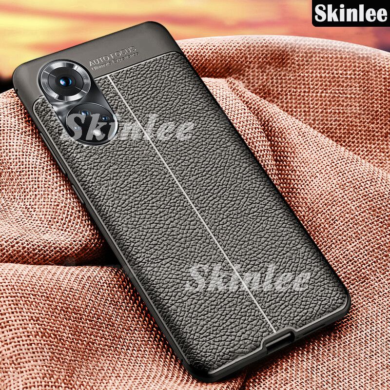 Phone Case for Huawei P50 Pro Cover Silicone Litchi Pattern PU Leather Shockproof Cases for Huawei P50 Pro Back Cover